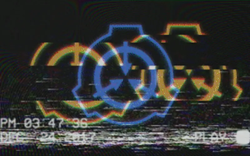 Logo de la Fundación SCP en una cinta VHS